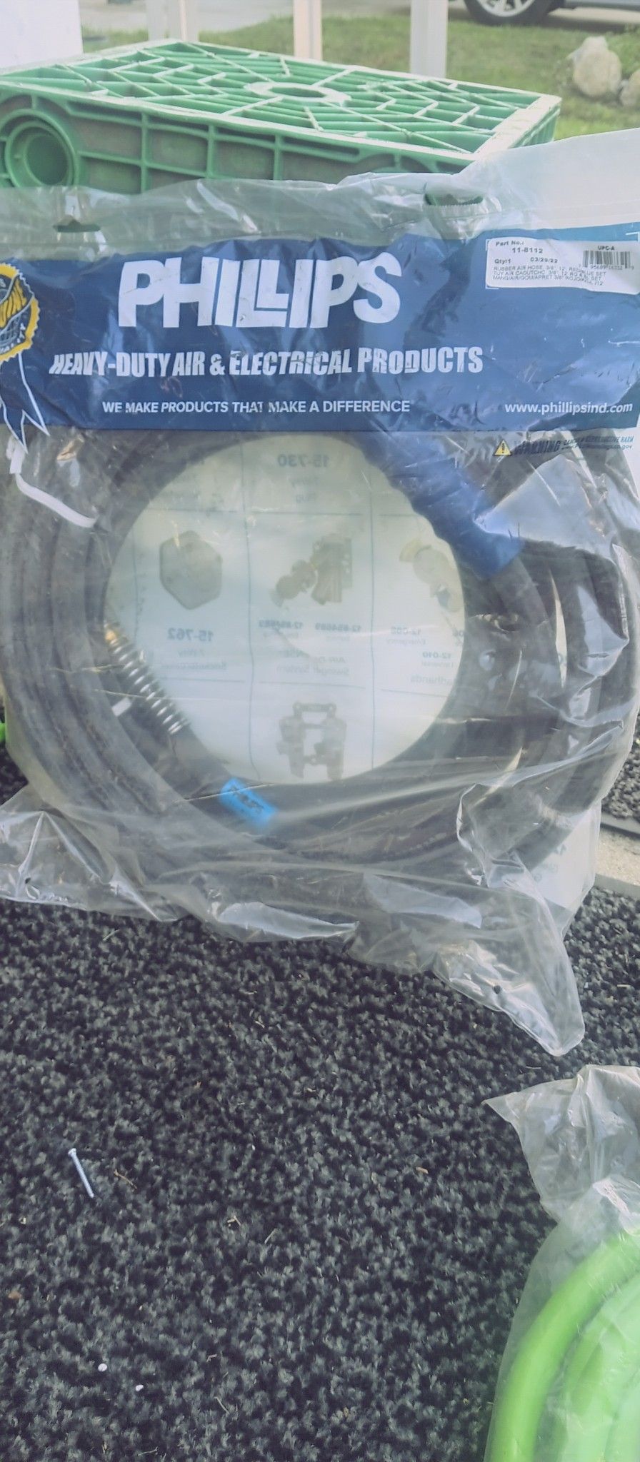 Red And Blue Tractor Air Lines