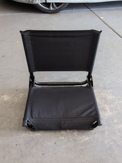 Black Folding Stadium Bleacher Seat