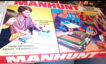 1972 MANHUNT BOARD GAME