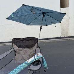 Sport-Brella Versa-Brella SPF 50+ Adjustable Umbrella with Carry Bag Good Condition