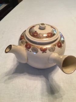 Antique collectible porcelain kettle made of Japan