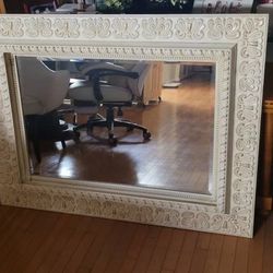 Antique White Mirror Frame