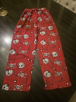 Disney Jack Skellington Red Pajama Pants. M 8/10