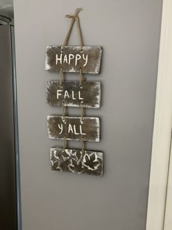 Happy fall y’all sign