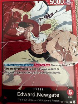 OP17 Red Edward.Newgate Deck (50 Cards + Leader) Ready-to-Play!