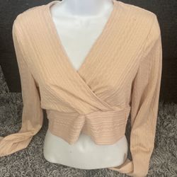 Beige Long Sleeve Shirt 