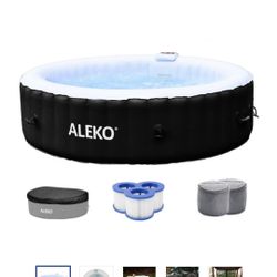 6 Person Inflatable Jetted Hot Tub