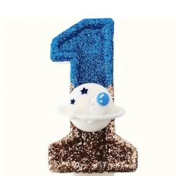 Pet Space Theme Cake/Cupcake Candel