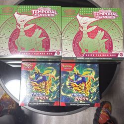 Pokemon Temporal Forces & Crown Zenith ETB / Booster Packs