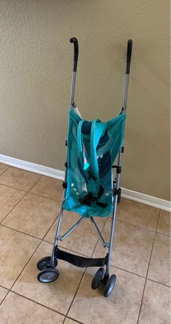 Teal Umbrella Baby Stroller