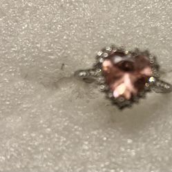 Pink ice diamond ring 925