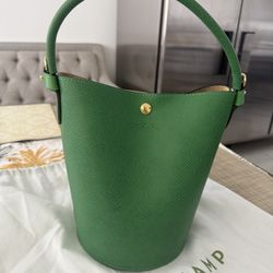 Longchamp ÉPURE S BUCKET BAG - Green Small