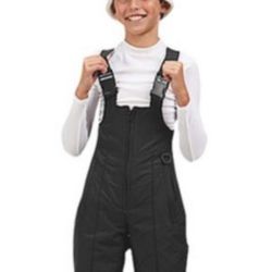 Sport Essentials Youth's Bib Snow Pants Youth Ski Pants Black SZ Small