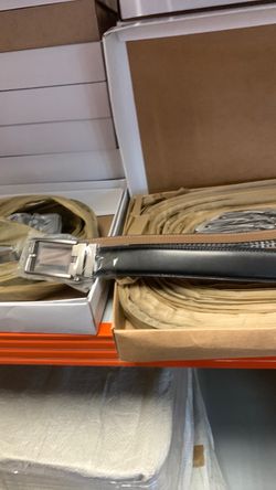Reversible Leather Belt with Silver Buckle