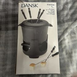 Dansk Fondue Set Cast Iron Open Box Never Used 
