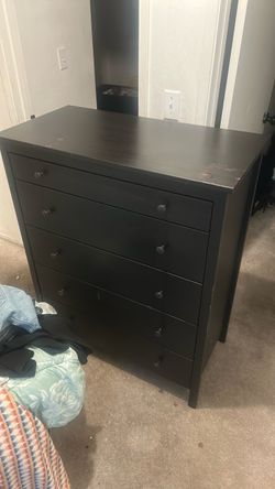 Black wood cabinet