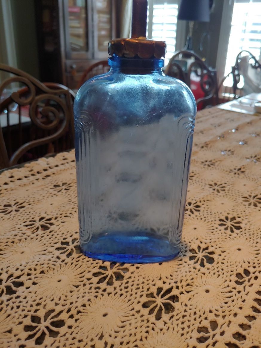 ANTIQUE COBALT BLUE BOTTLE