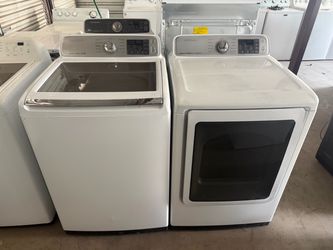Samsung washer and gas dryer HE 5.0&7.4 cuft