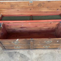 Cedar chest. Keep Stuff Safe.