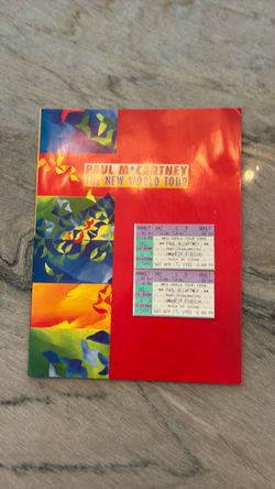 Paul McCartney 1993 New World Tour program