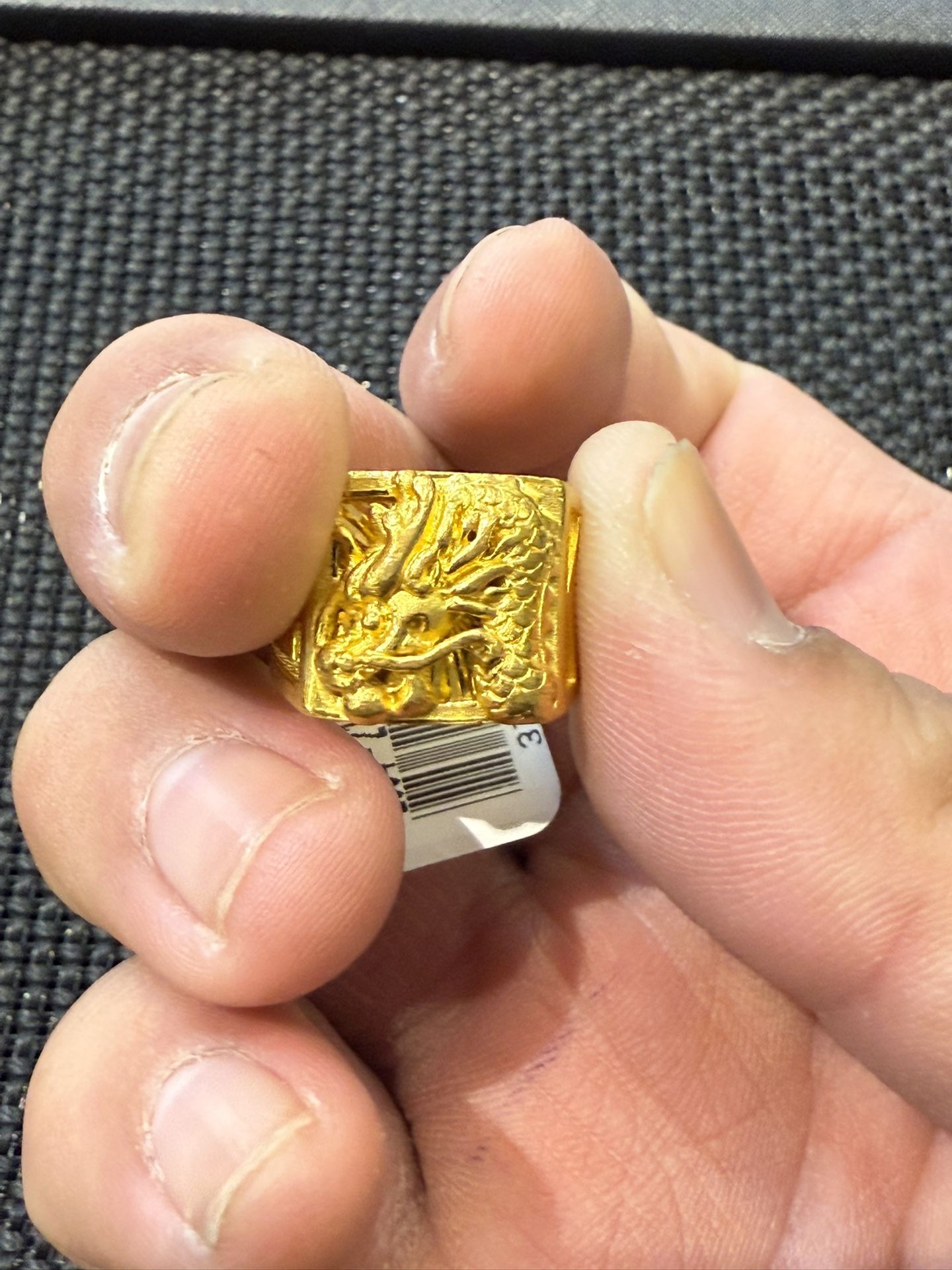 Gold Nugget Ring “Dragon”