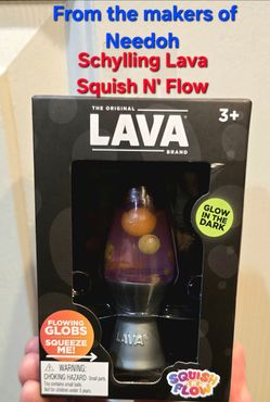 Schylling (maker of Needoh) Lava Squish N Flow Lava Lamp NEW