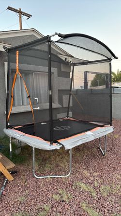 Rectangle Trampoline with Safety Enclosure Net