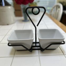 Pampered Chef 3-piece Condiment Tray