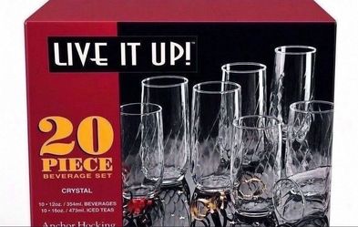 20 piece Glass set