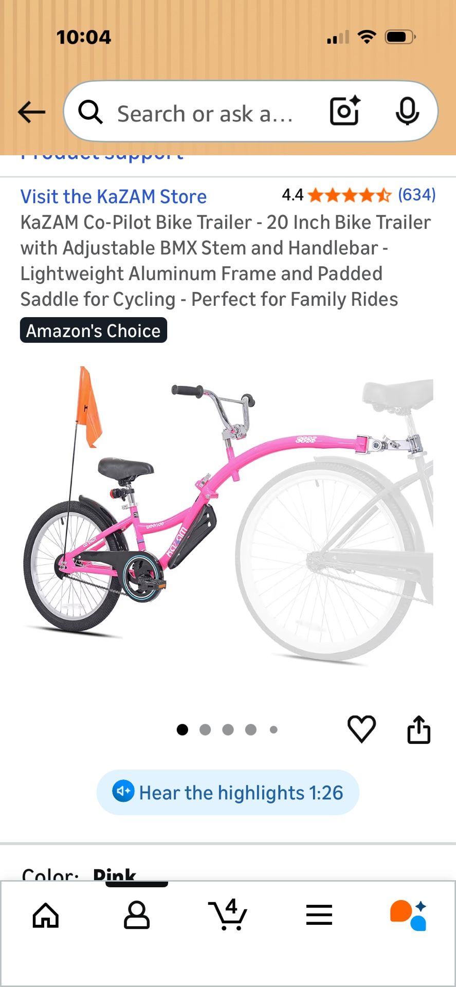 tag along bike