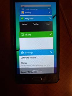 T-Mobile Grand Prime Smartphone. Works . Nice functional yes little older but  for $25 it's great the back is not broken that's sticky tape.