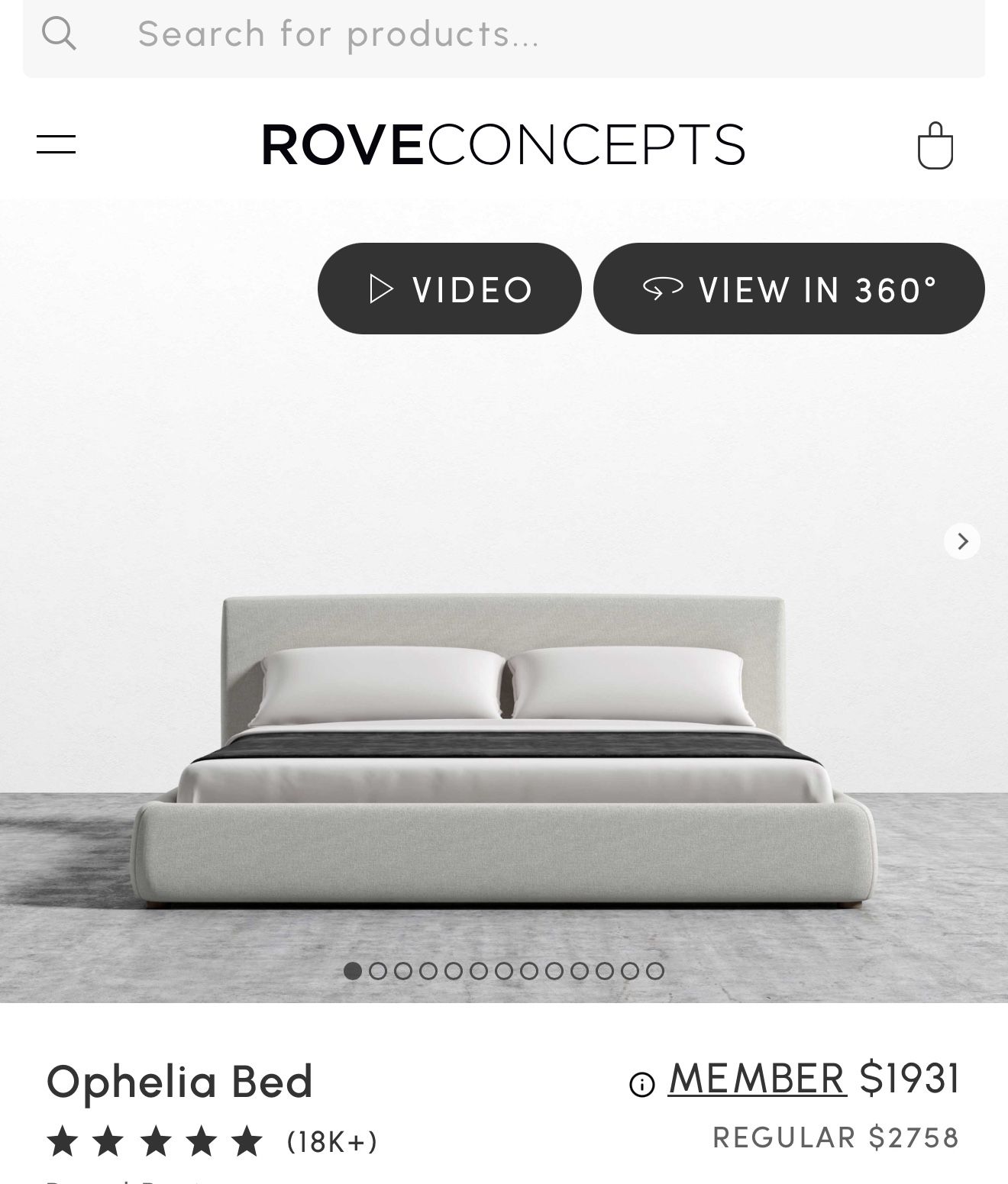 Rove concept Ophelia bed frame