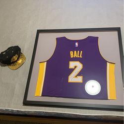 Signed Lakers Jersey and Hat