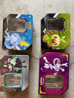 Pokémon Tins - Includes All 4 tins