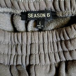 Sweatpants - Yeezy Season 6 Kanye West Joggers Blank Oversized Large Size