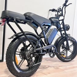 New Adult Electric Bike 1500W Peak, 48v, 15ah Battery, 20in Tires, 32mph, Twist Throttle 