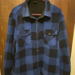 Men’s Medium Sherpa Fleece Shirt Jacket