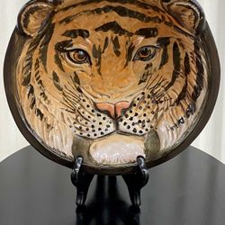 Mid-century 1950’s Italian ceramic tiger bowl