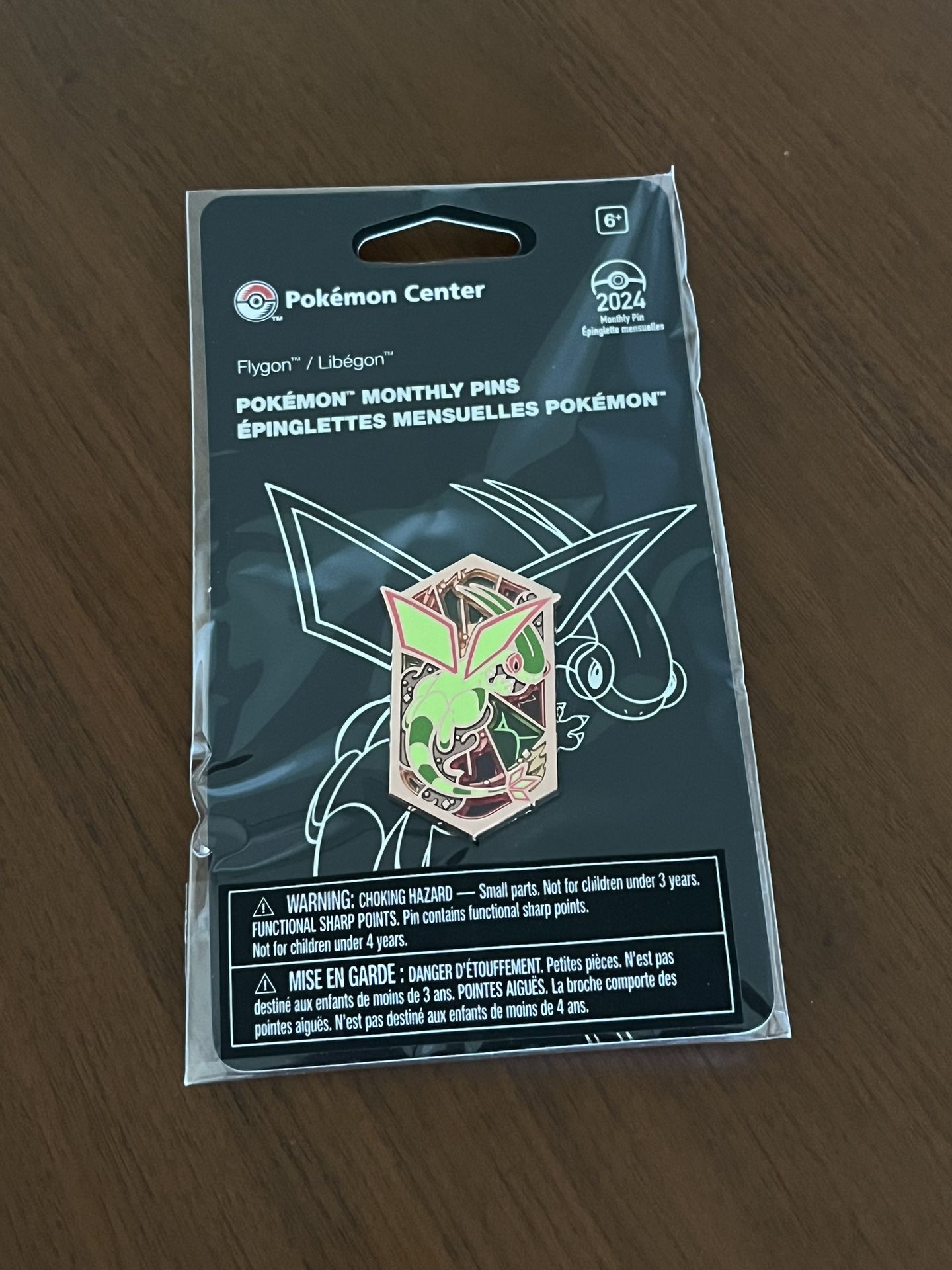 Flygon Pokemon Monthly Pin Dragon Type