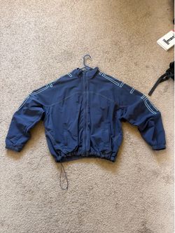 Supreme Spellout Embroidered Track Jacket Navy Blue Size Large