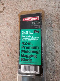 Craftsman 42 inch premium mulching/bagging blade.