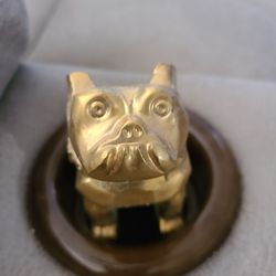 Solid brass hood ornament For Mac truck
