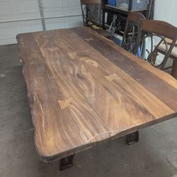 Parota Dining Table - Desk?   With Chairs