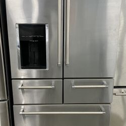 Stainless Steel Kitchen Aid 5 Door Refrigerator 