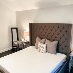 Purple King Size Memory Foam Mattress Bed 