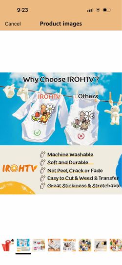 Any color available Christmas Heat Transfer Vinyl HTV Vinyl Roll, 12"x 5ft Iron on Vinyl Compatible with Cricut All Cutting Machine, Heat Press Vinyl 
