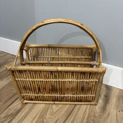 Rattan Magazine Rack 