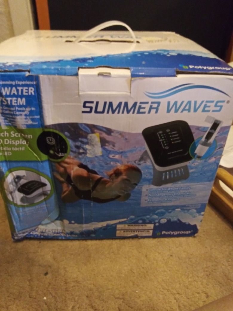 Summer waves salt water system pool pump