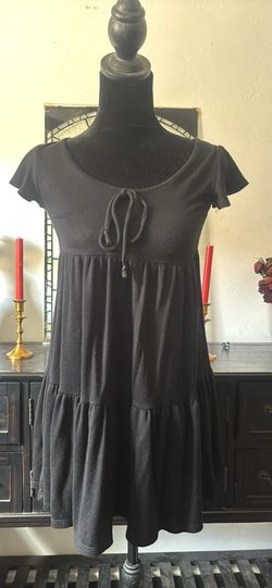 Black mini summer dress