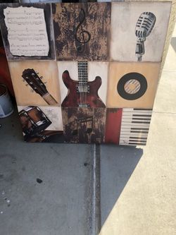 32” X 32” Guitar Picture